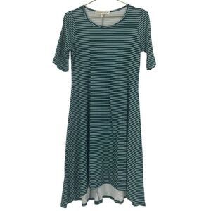 Paisley Raye NWOT green striped dress Medium